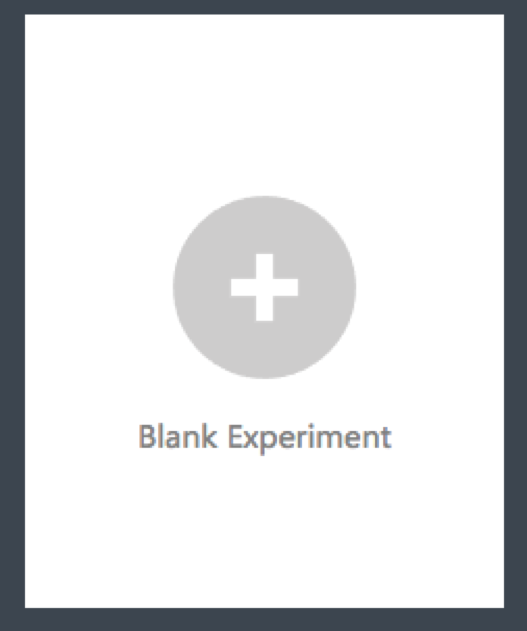 blank experiment