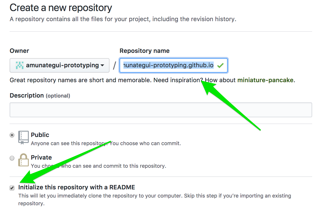 create new repository