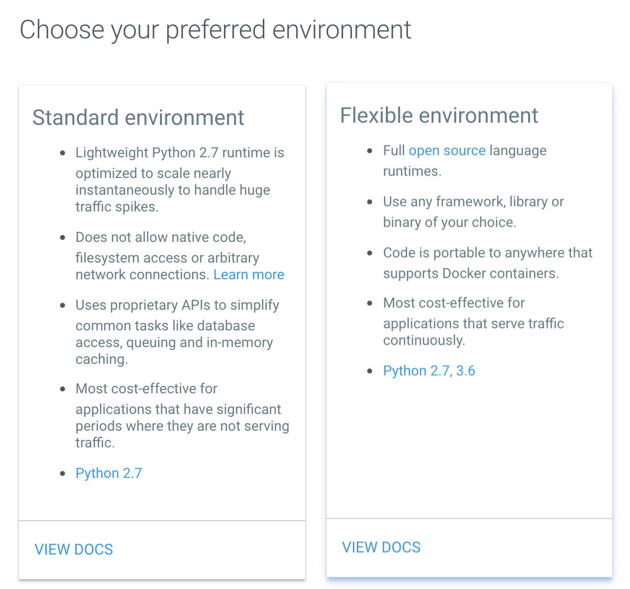 standard vs flexible